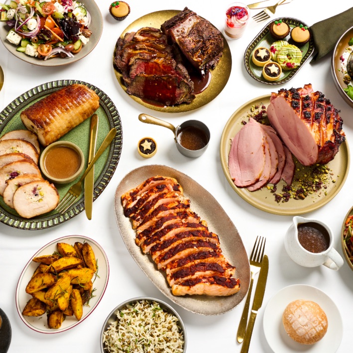 Christmas Buffet — choose two mains, plus all sides and sweets