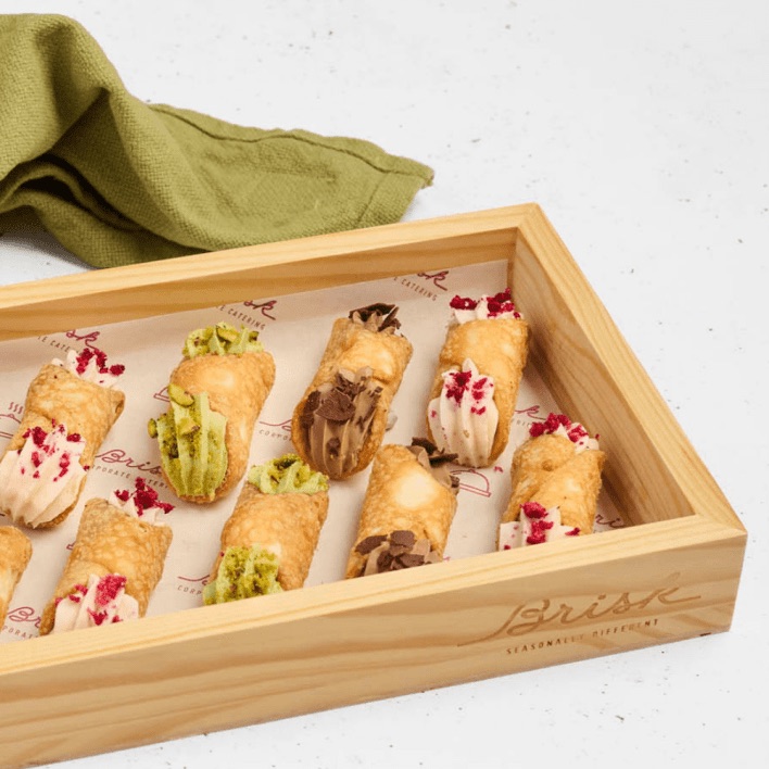 Christmas Cannoli Selection — matcha, pistachio, chocolate or berry